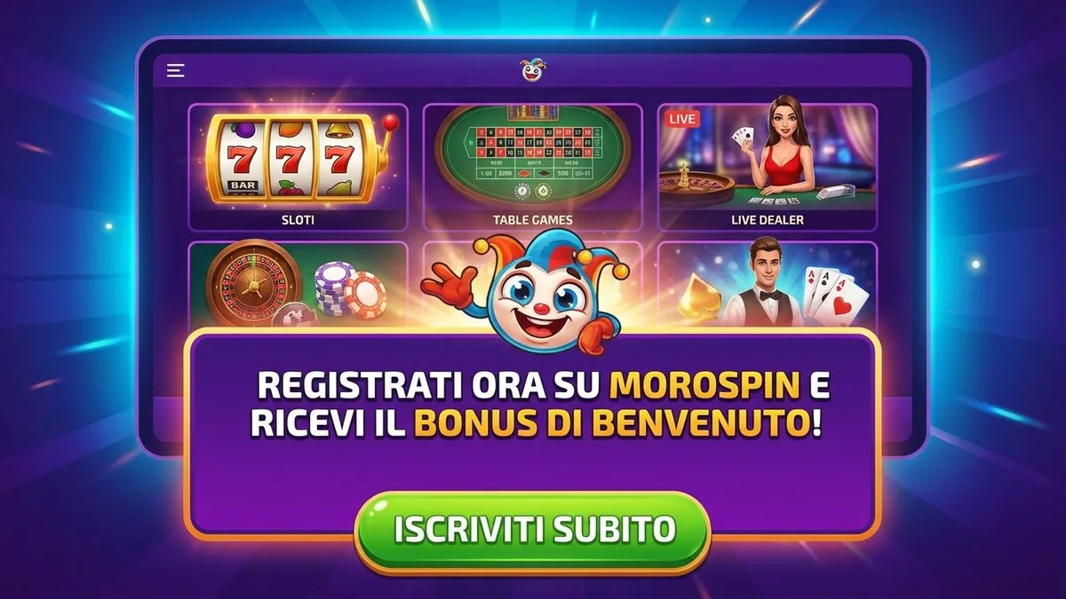 Registrazione con bonus Morospin